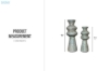 Picture of 650-062 H39 & H46 Terracotta Vase Set
