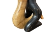 Picture of 650-052 Solid Teak Wood Candle Holder Set (25x11x17cm)