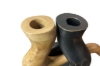Picture of 650-052 Solid Teak Wood Candle Holder Set (25x11x17cm)