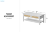 Picture of STORIX 109 Lift-Top Coffee Table (White)