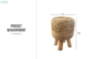 Picture of PANDED Water Hyacinth Woven Stool with Twig Legs