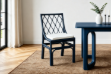 Picture of BRIGHTON Teak Wood & Rattan Dining Chair (Navy Blue)