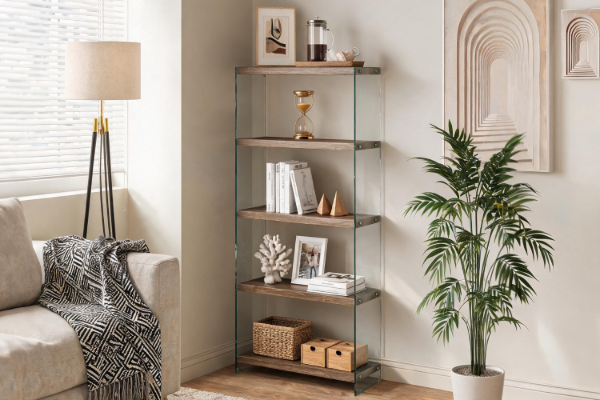 Picture of MACSEN Glass Display Shelf (154x75cm)