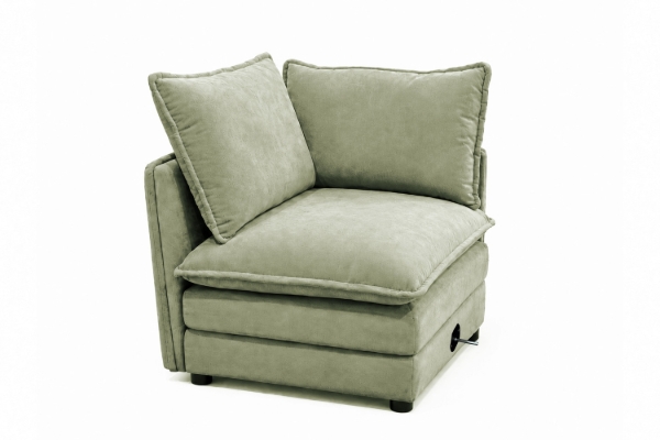 Picture of MELLOW Modular Sectional Sofa Range (Sage Green) - Left Facing Armchair