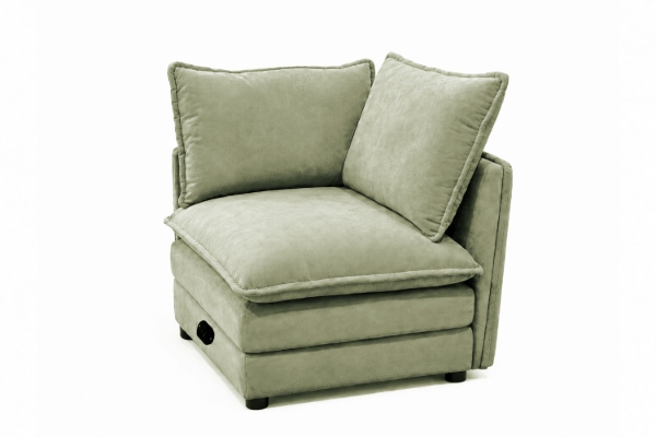 Picture of MELLOW Modular Sectional Sofa Range (Sage Green) - Right Facing Armchair