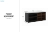 Picture of PORTIO Sliding Glass Door Shoe Bench with Ozone & Negative Ion Deodorising Function (Black)