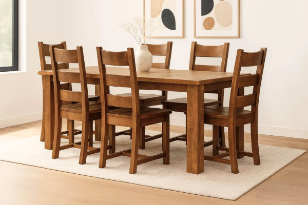 Picture of FLINDERS 180 7PC Solid Pine Wood Dining Set