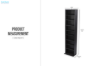 Picture of [FLOOR MODEL CLEARANCE] ALDRIC 9-Tier Bookshelf (137x33cm)