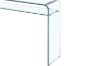 Picture of [FLOOR MODEL CLEARANCE] MURANO 110 Bent Glass Console Table with Shelf