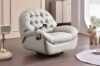 Picture of [FLOOR MODEL CLEARANCE] SANO 360° Swivel Manual Recliner Lounge Chair with Mobile Holder (Beige)